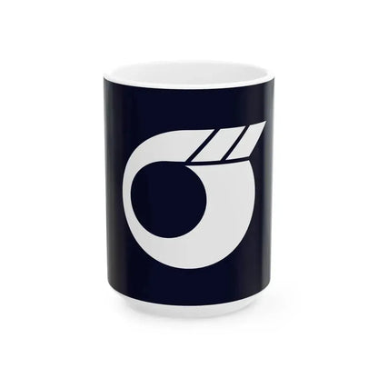 Flag of Gushikami Okinawa 1975-2006 (Japan) White Coffee Mug 15oz - Go Mug Yourself