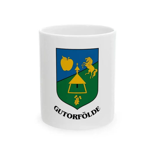 Flag of Gutorfolde (Hungary) White Coffee Mug 11oz - Go Mug Yourself