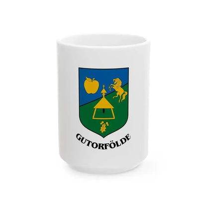 Flag of Gutorfolde (Hungary) White Coffee Mug 15oz - Go Mug Yourself