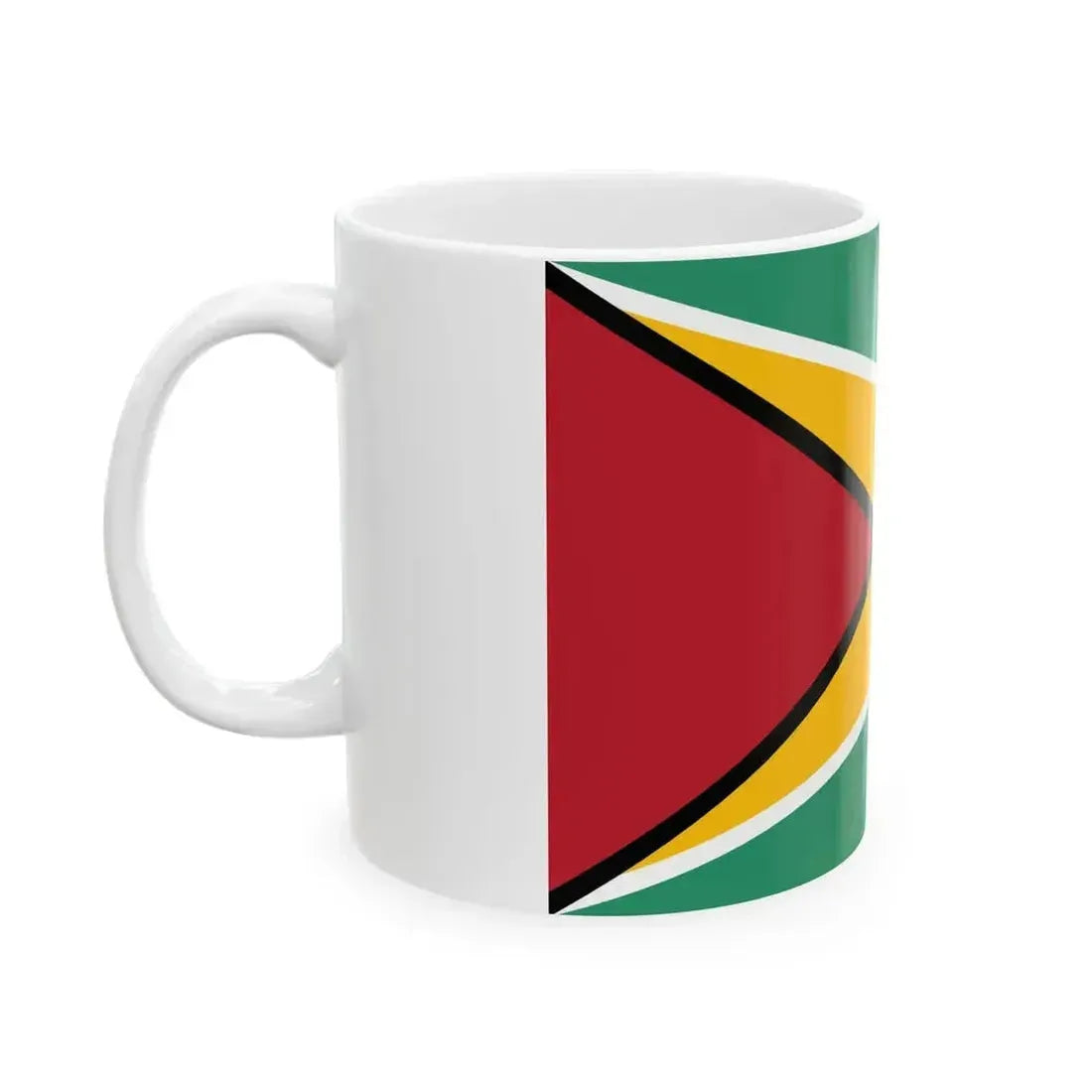Flag of Guyana 3-2 (Guyana) White Coffee Mug - Go Mug Yourself