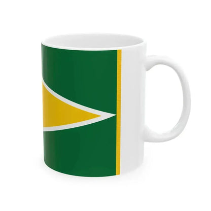 Flag of Guyana fringed (Guyana) White Coffee Mug - Go Mug Yourself