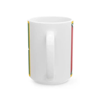 Flag of Guyana fringed (Guyana) White Coffee Mug - Go Mug Yourself