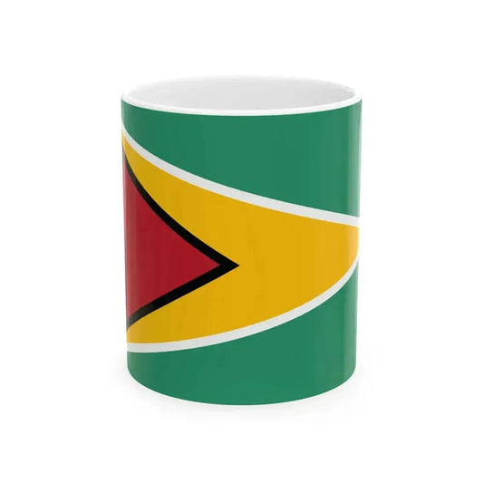 Flag of Guyana (Guyana) White Coffee Mug 11oz - Go Mug Yourself
