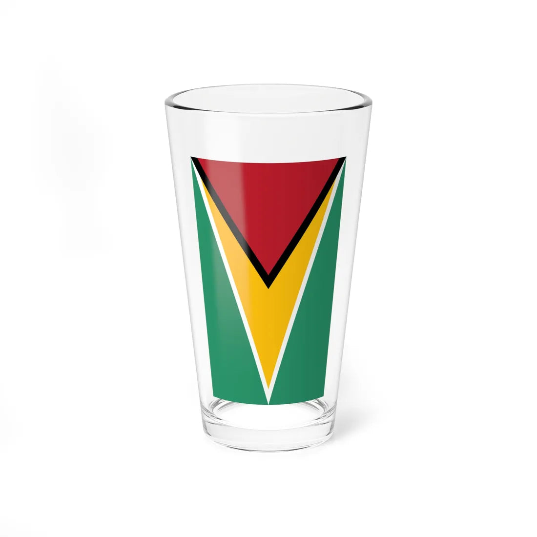 Flag of Guyana vertical (Guyana) Pint Glass 16oz 16oz - Go Mug Yourself