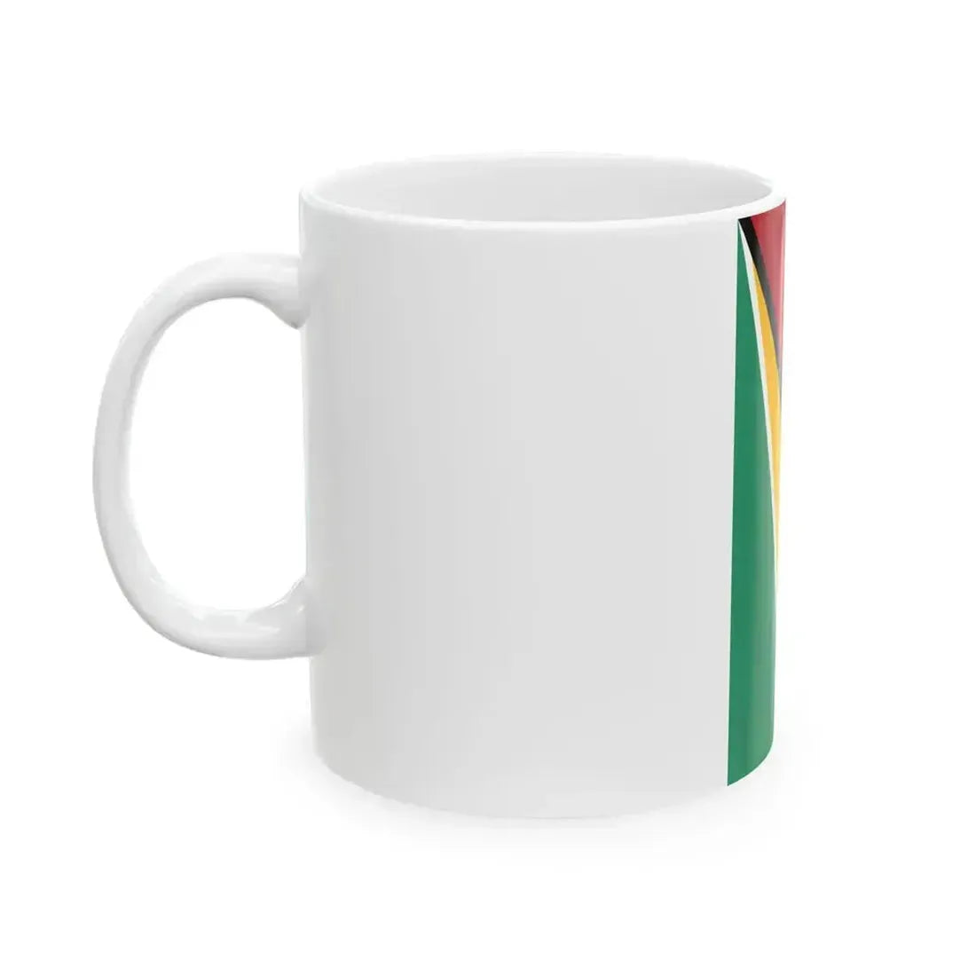 Flag of Guyana vertical (Guyana) White Coffee Mug - Go Mug Yourself