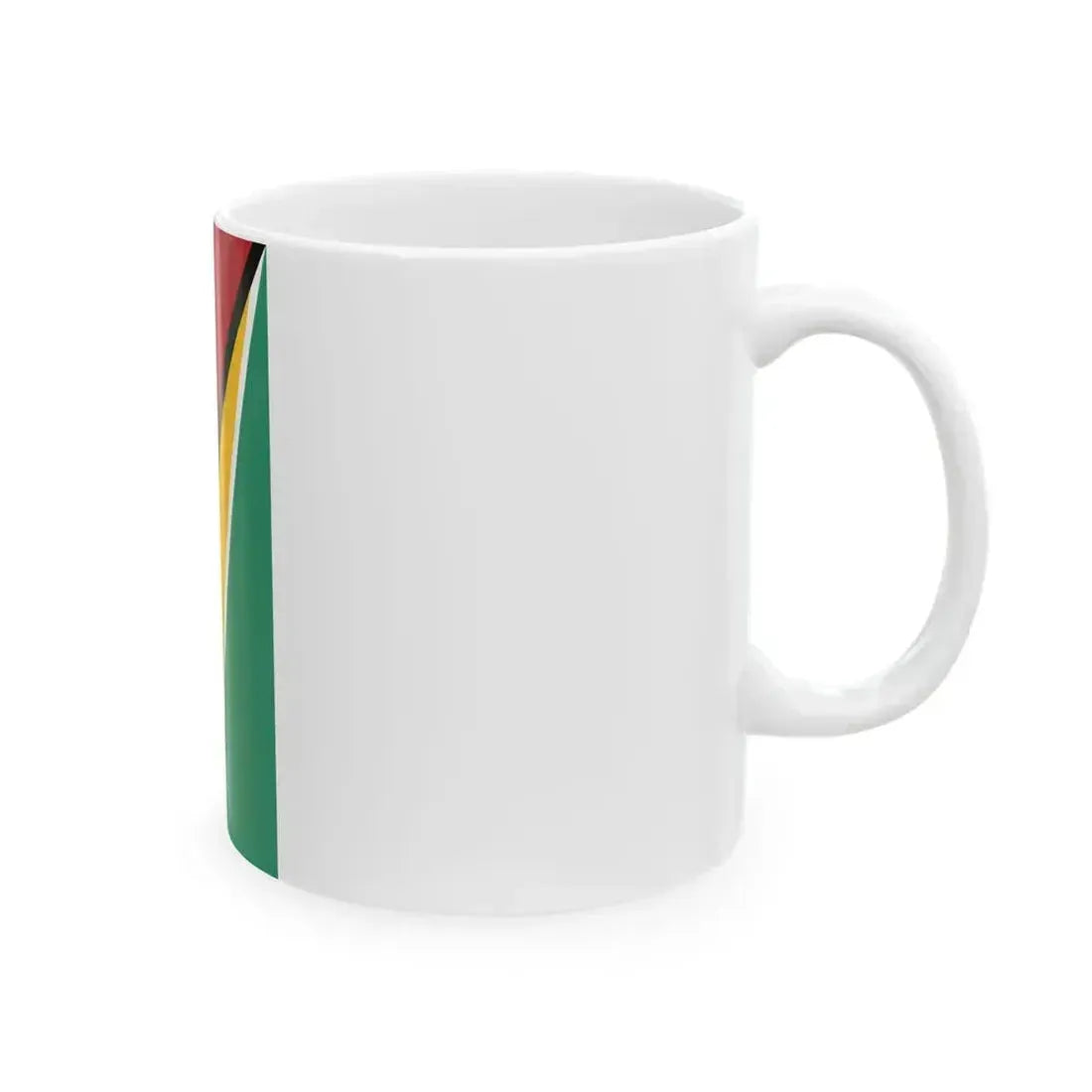 Flag of Guyana vertical (Guyana) White Coffee Mug - Go Mug Yourself