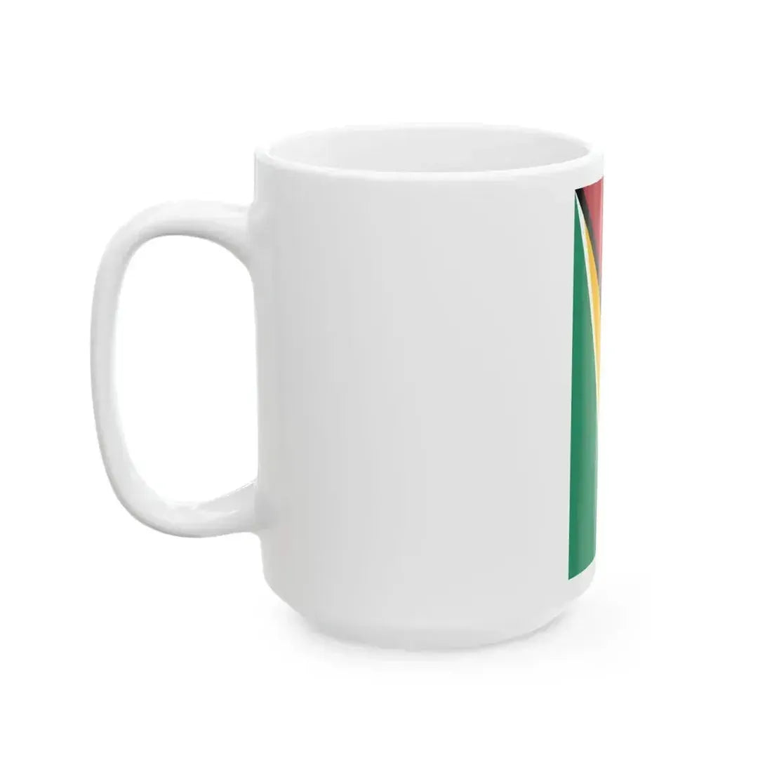 Flag of Guyana vertical (Guyana) White Coffee Mug - Go Mug Yourself