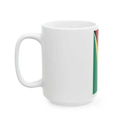 Flag of Guyana vertical (Guyana) White Coffee Mug - Go Mug Yourself