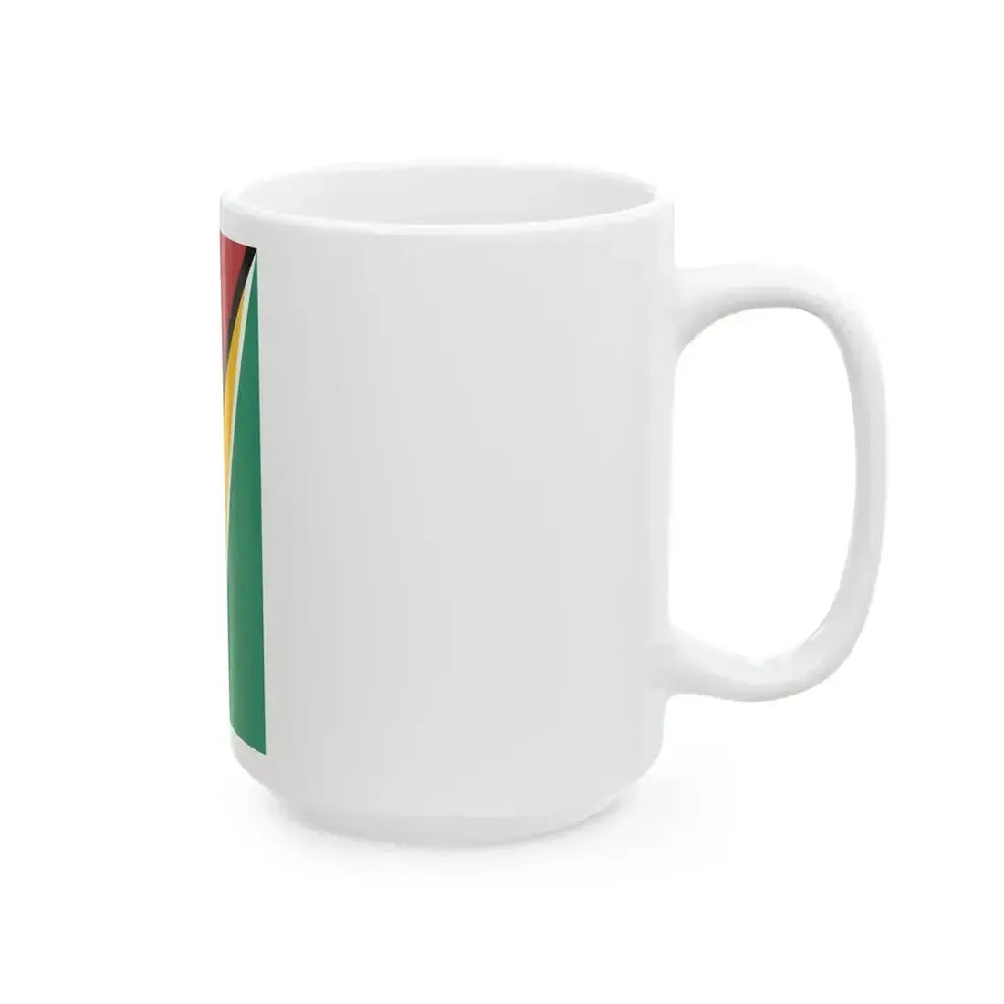 Flag of Guyana vertical (Guyana) White Coffee Mug - Go Mug Yourself