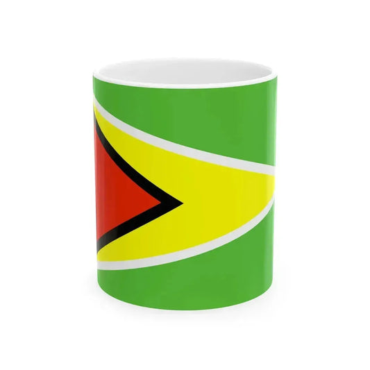Flag of Guyana WFB 2000 (Guyana) White Coffee Mug 11oz - Go Mug Yourself