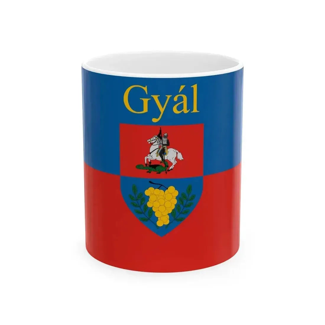 Flag of Gyal (Hungary) White Coffee Mug 11oz - Go Mug Yourself