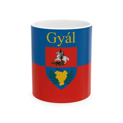 Flag of Gyal (Hungary) White Coffee Mug 11oz - Go Mug Yourself