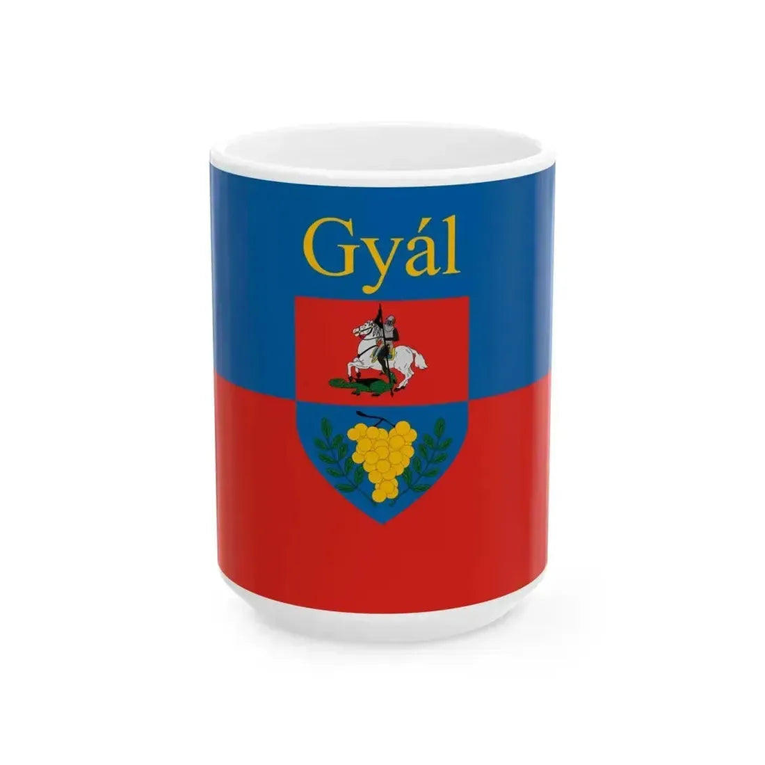 Flag of Gyal (Hungary) White Coffee Mug 15oz - Go Mug Yourself