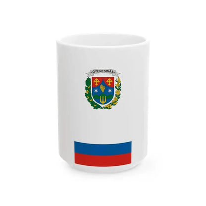 Flag of Gyenesdias vertical (Hungary) White Coffee Mug 15oz - Go Mug Yourself