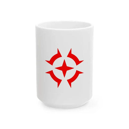 Flag of Gyoda Saitama (Japan) White Coffee Mug 15oz - Go Mug Yourself
