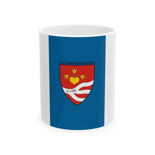 Flag of Gyomaendrod (Hungary) White Coffee Mug 11oz - Go Mug Yourself