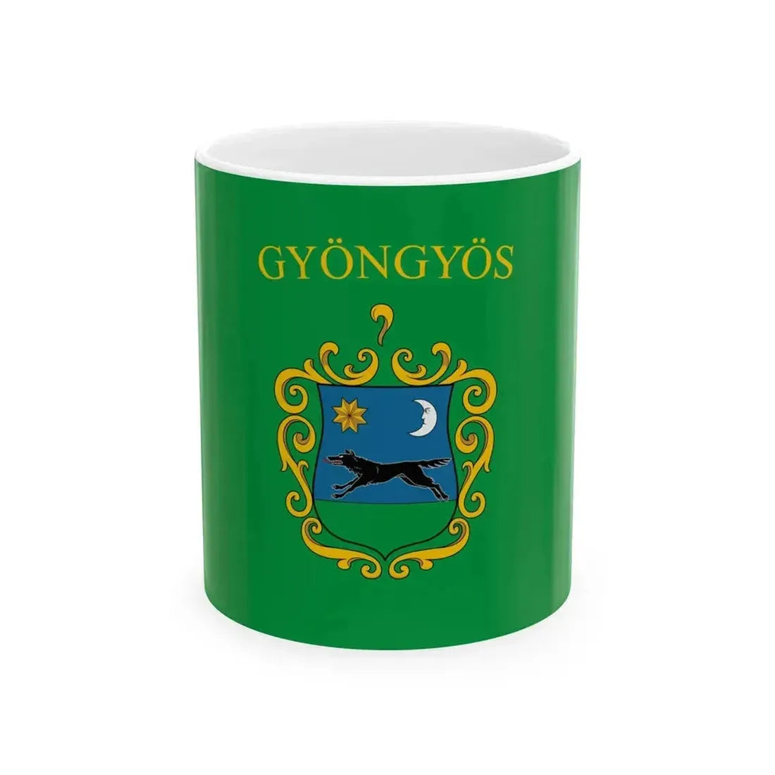 Flag of Gyongyos (Hungary) White Coffee Mug 11oz - Go Mug Yourself