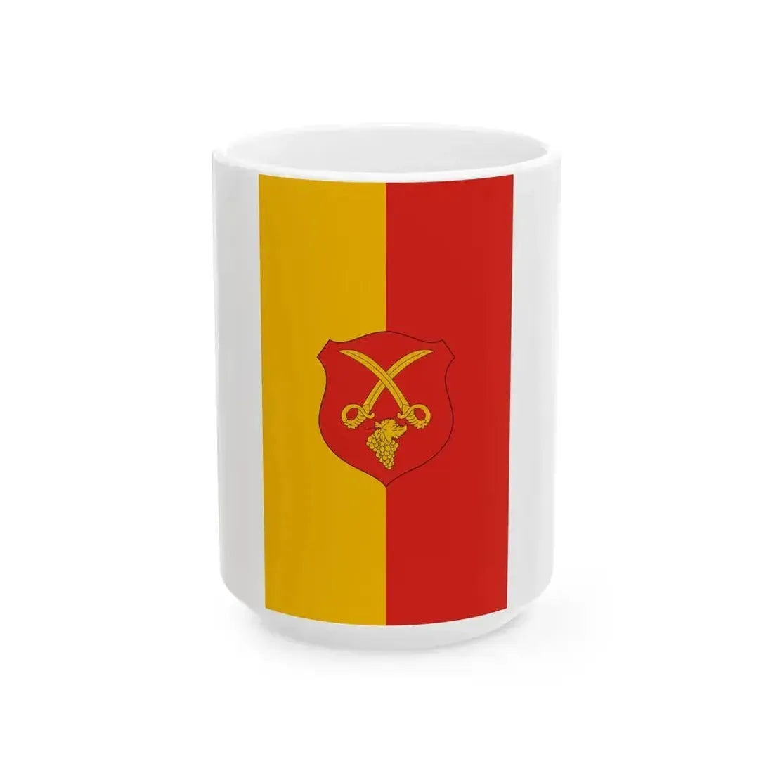 Flag of Gyongyosfalu (Hungary) White Coffee Mug 15oz - Go Mug Yourself