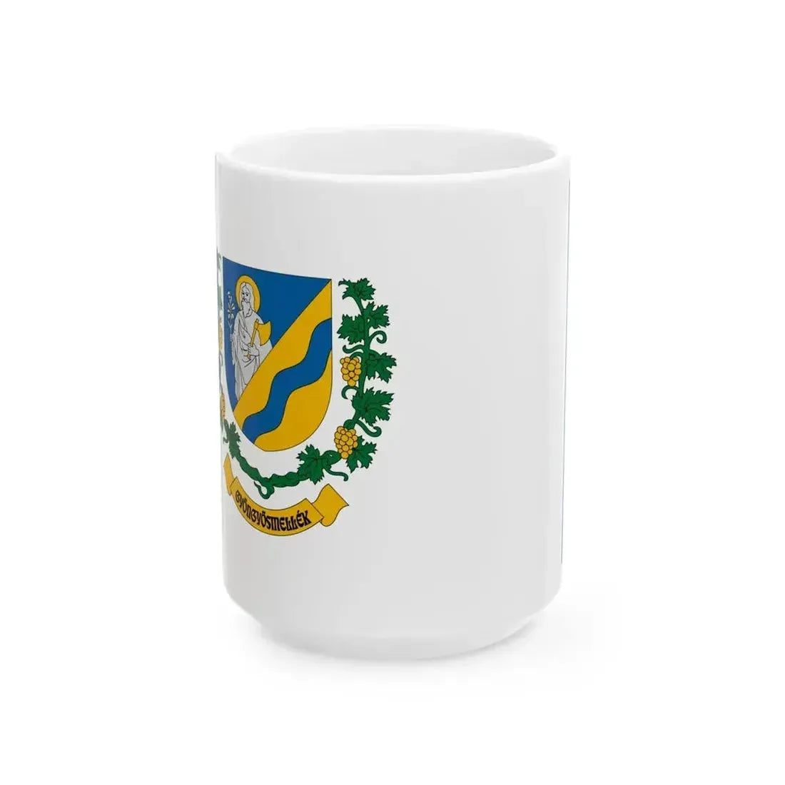 Flag of Gyongyosmellek (Hungary) White Coffee Mug 15oz - Go Mug Yourself