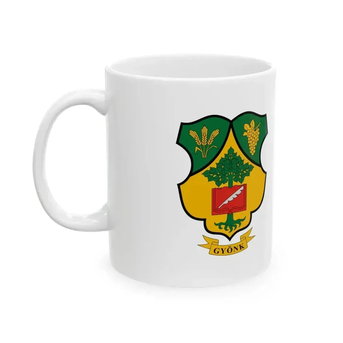 Flag of Gyonk (Hungary) White Coffee Mug - Go Mug Yourself