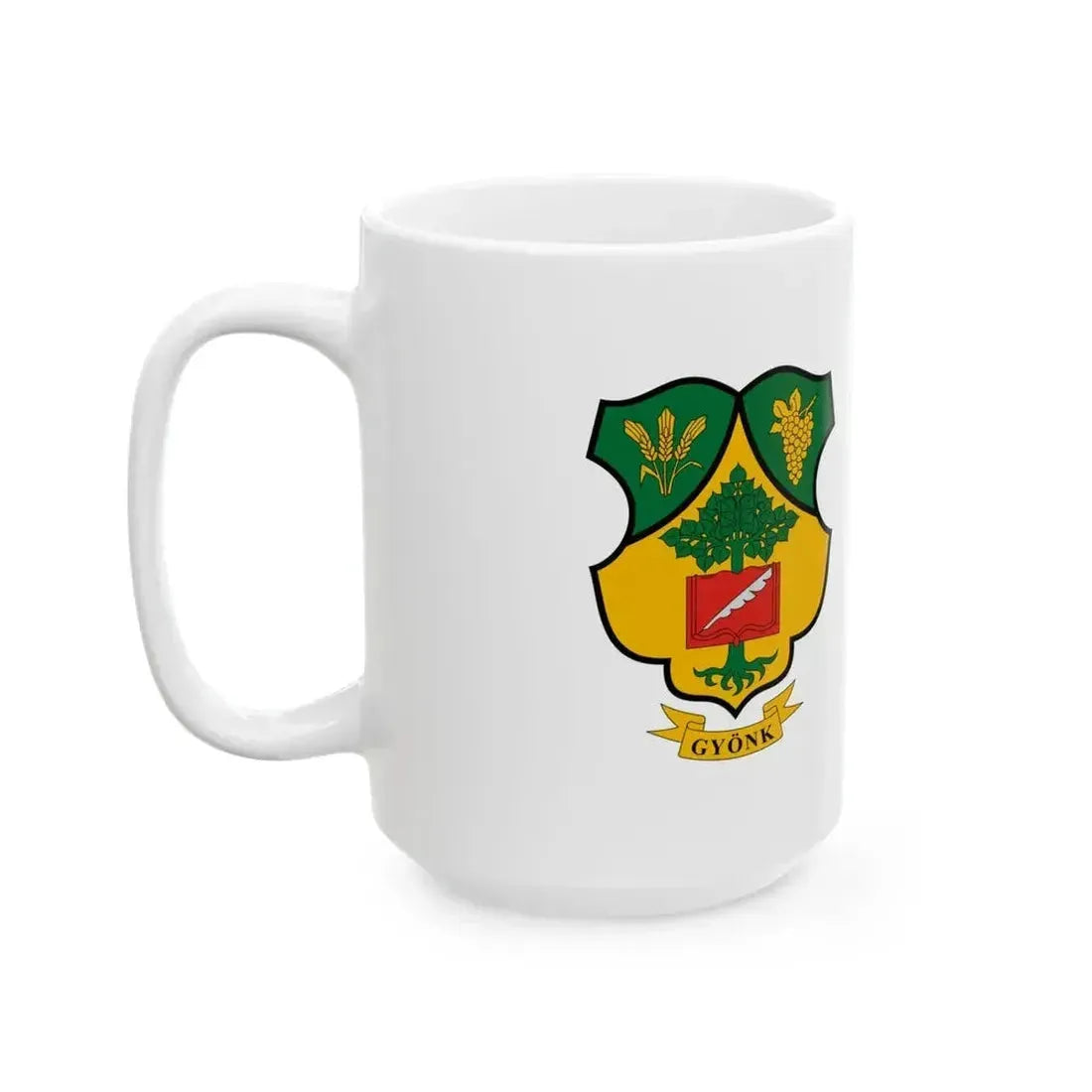 Flag of Gyonk (Hungary) White Coffee Mug - Go Mug Yourself