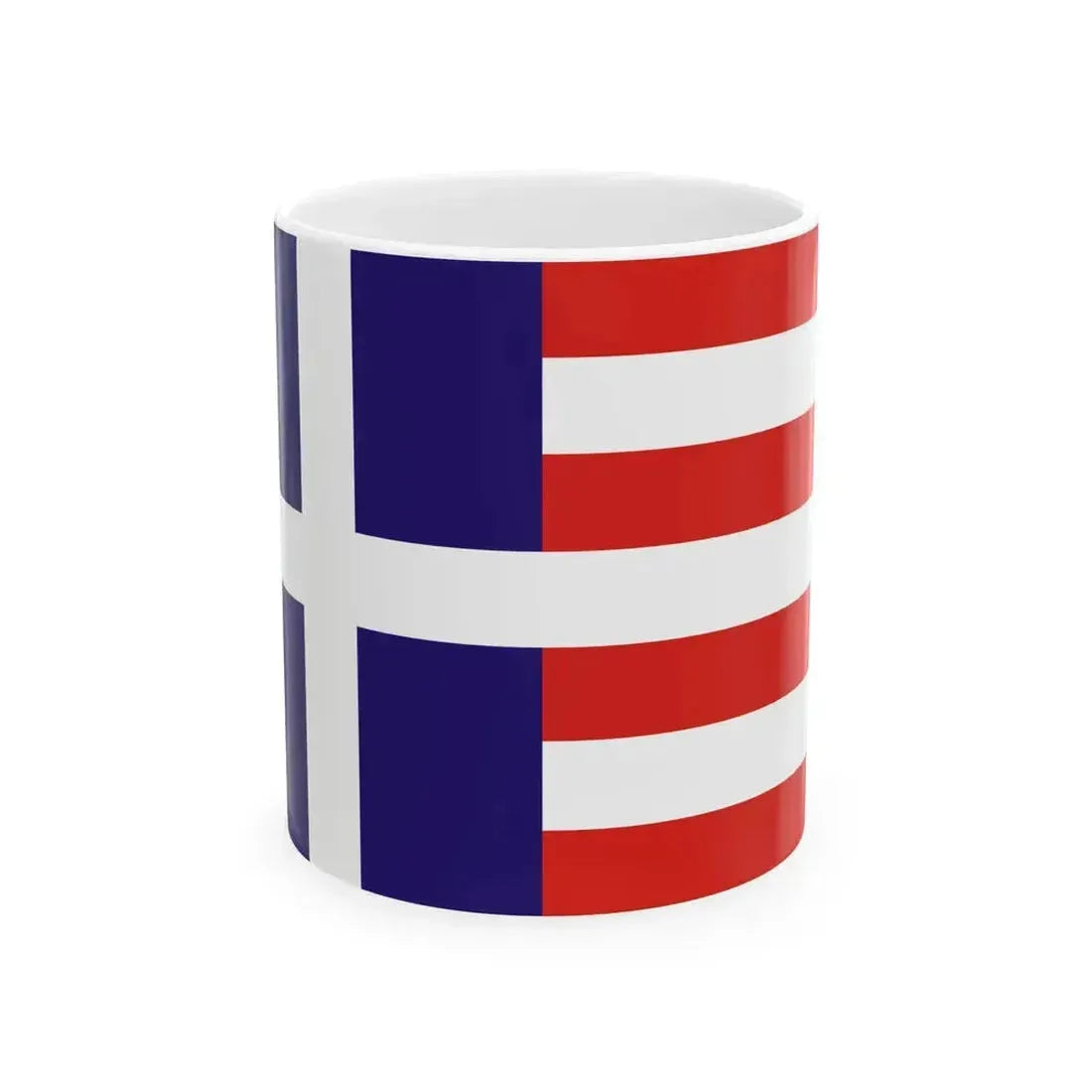 Flag of Gyor 1941 (Hungary) White Coffee Mug 11oz - Go Mug Yourself