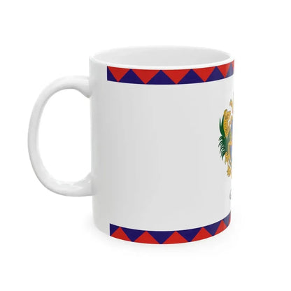 Flag of Gyor 2-1 aspect ratio (Hungary) White Coffee Mug - Go Mug Yourself