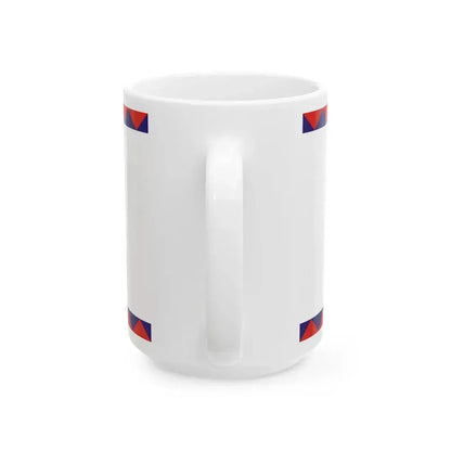Flag of Gyor 2-1 aspect ratio (Hungary) White Coffee Mug - Go Mug Yourself
