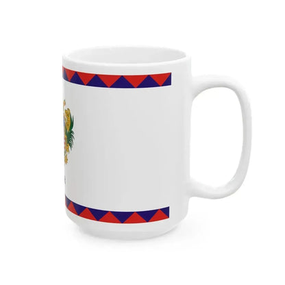 Flag of Gyor 2-1 aspect ratio (Hungary) White Coffee Mug - Go Mug Yourself
