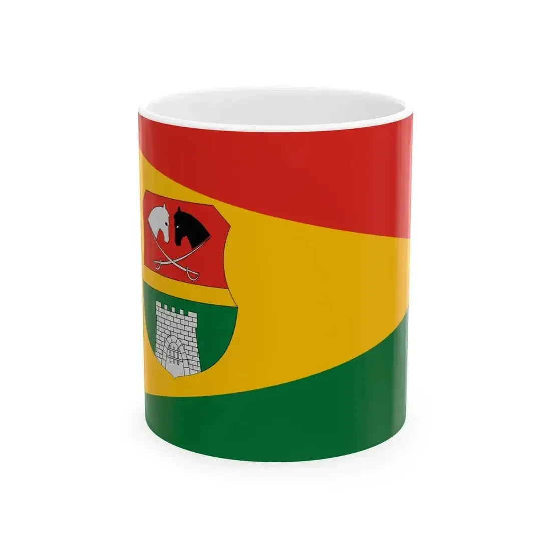 Flag of Gyorvar (Hungary) White Coffee Mug 11oz - Go Mug Yourself
