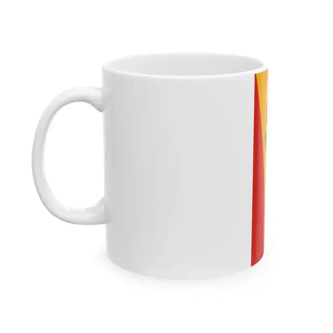 Flag of Gyorvar vertical (Hungary) White Coffee Mug - Go Mug Yourself
