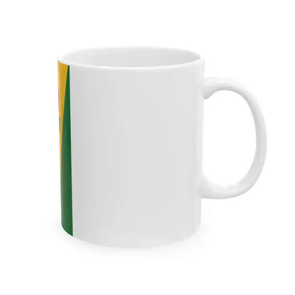 Flag of Gyorvar vertical (Hungary) White Coffee Mug - Go Mug Yourself