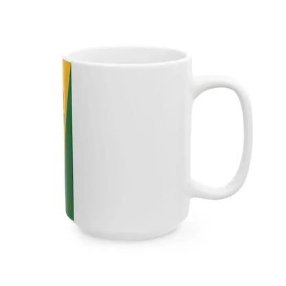 Flag of Gyorvar vertical (Hungary) White Coffee Mug - Go Mug Yourself