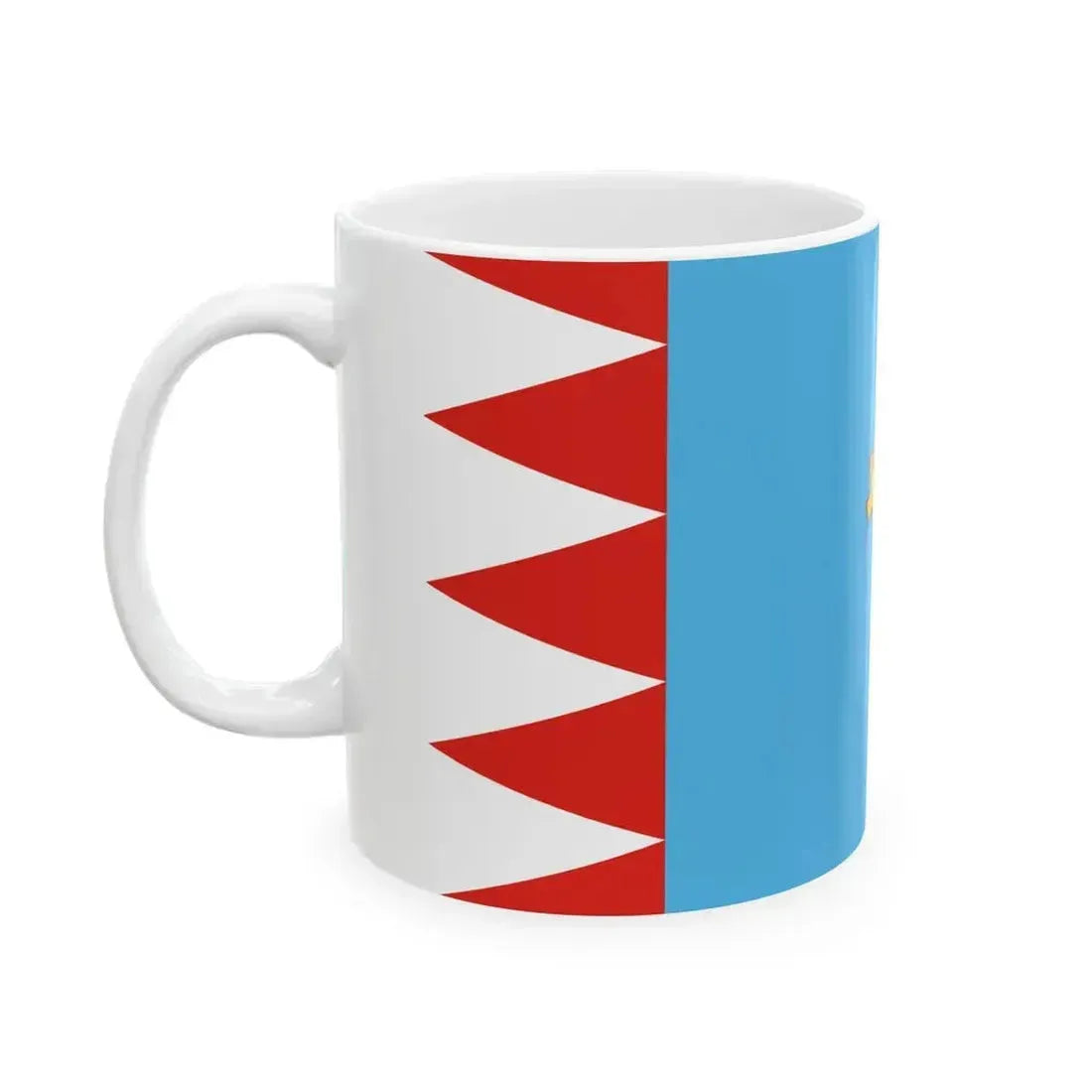 Flag of Gyula (Hungary) White Coffee Mug - Go Mug Yourself