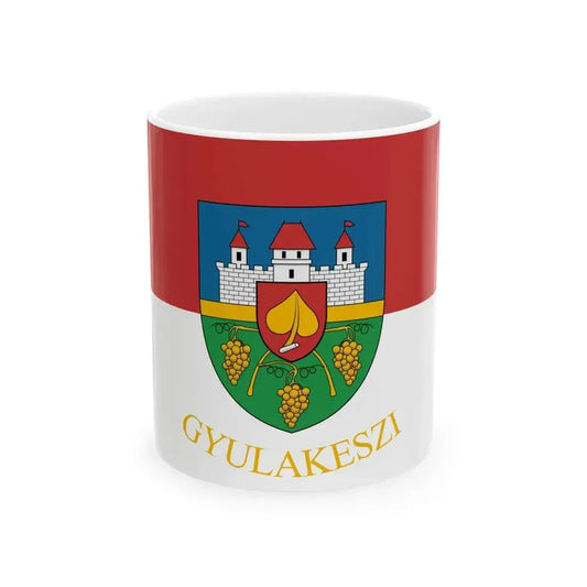 Flag of Gyulakeszi (Hungary) White Coffee Mug 11oz - Go Mug Yourself