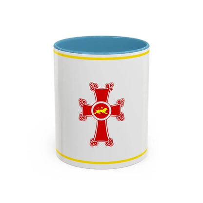 Flag of Gyumri Armenia - Accent Coffee Mug 11oz Light Blue - Go Mug Yourself