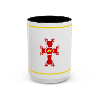 Flag of Gyumri Armenia - Accent Coffee Mug 15oz Black - Go Mug Yourself