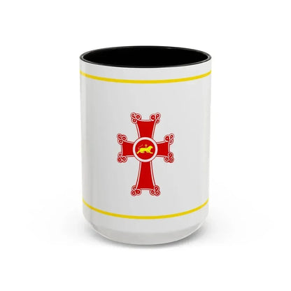 Flag of Gyumri Armenia - Accent Coffee Mug 15oz Black - Go Mug Yourself