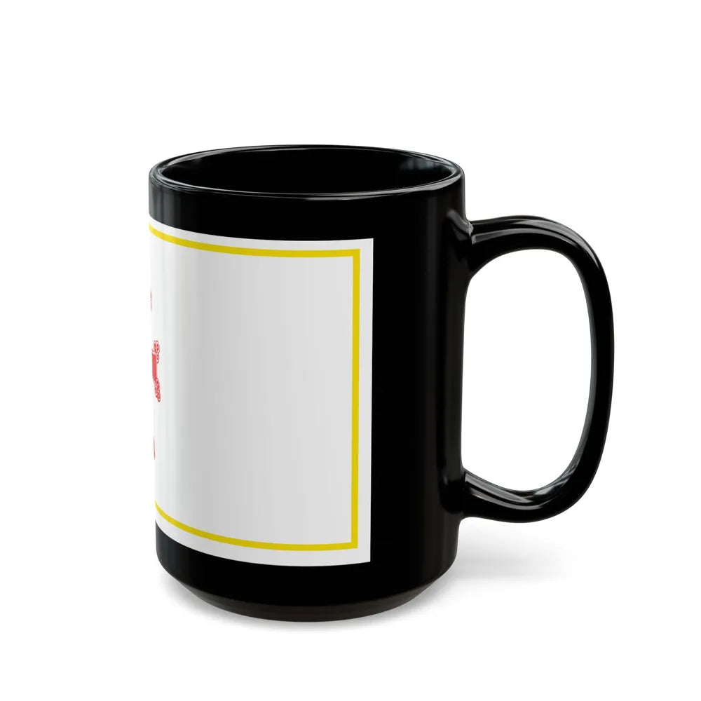 Flag of Gyumri Armenia - Black Coffee Mug-Go Mug Yourself