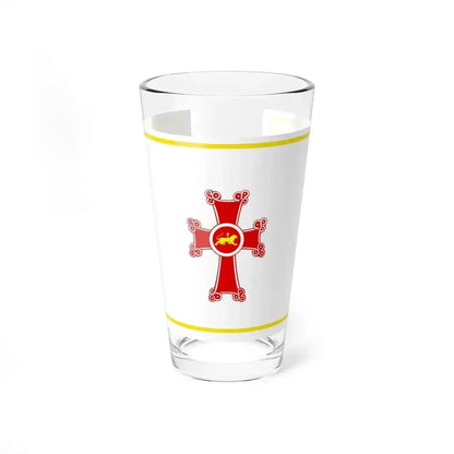 Flag of Gyumri Armenia - Pint Glass 16oz 16oz - Go Mug Yourself
