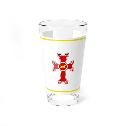 Flag of Gyumri Armenia - Pint Glass 16oz 16oz - Go Mug Yourself