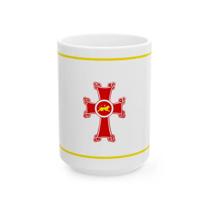 Flag of Gyumri Armenia - White Coffee Mug-15oz-Go Mug Yourself