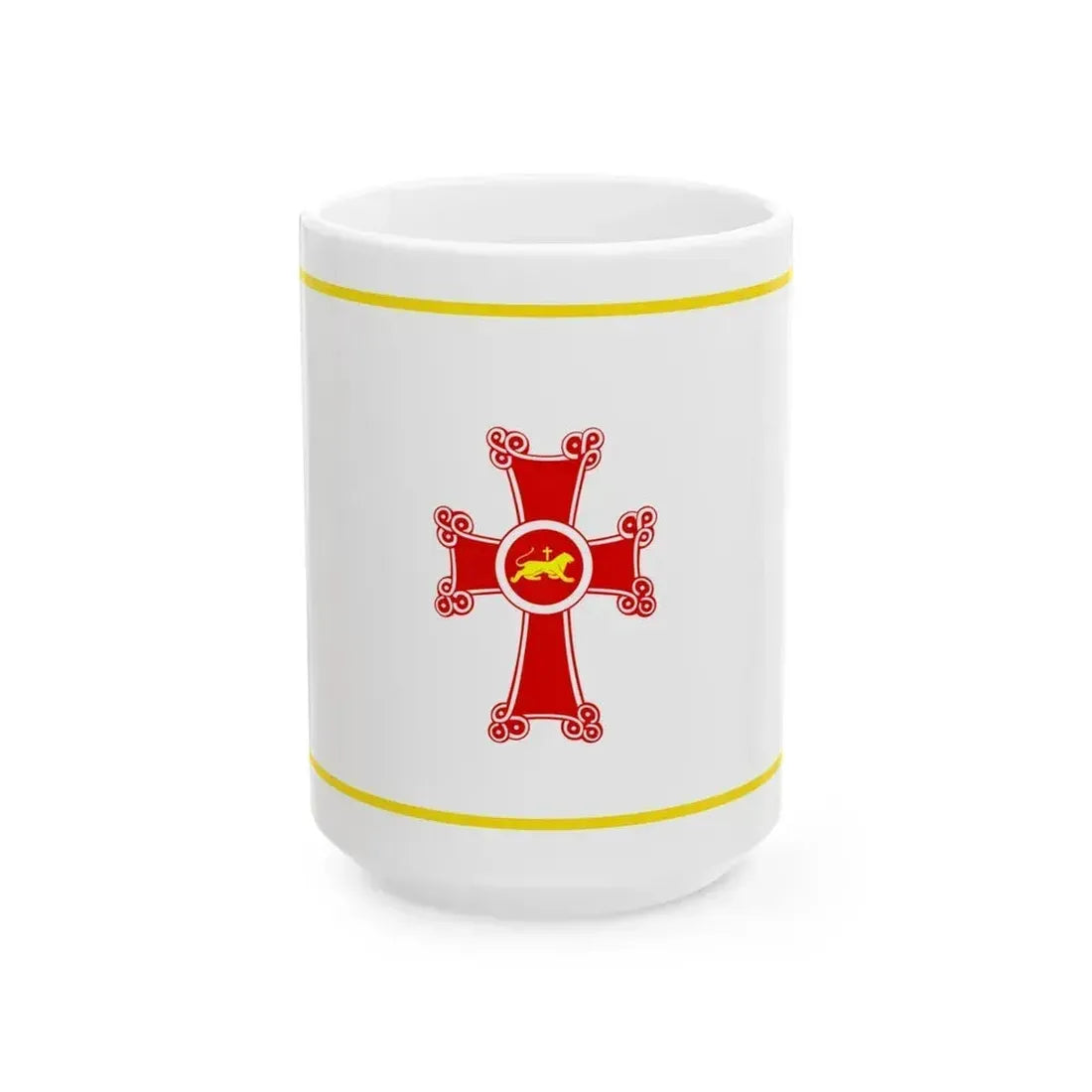 Flag of Gyumri Armenia - White Coffee Mug 15oz - Go Mug Yourself