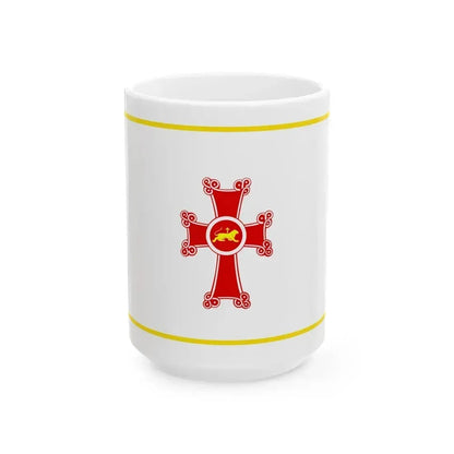 Flag of Gyumri Armenia - White Coffee Mug 15oz - Go Mug Yourself