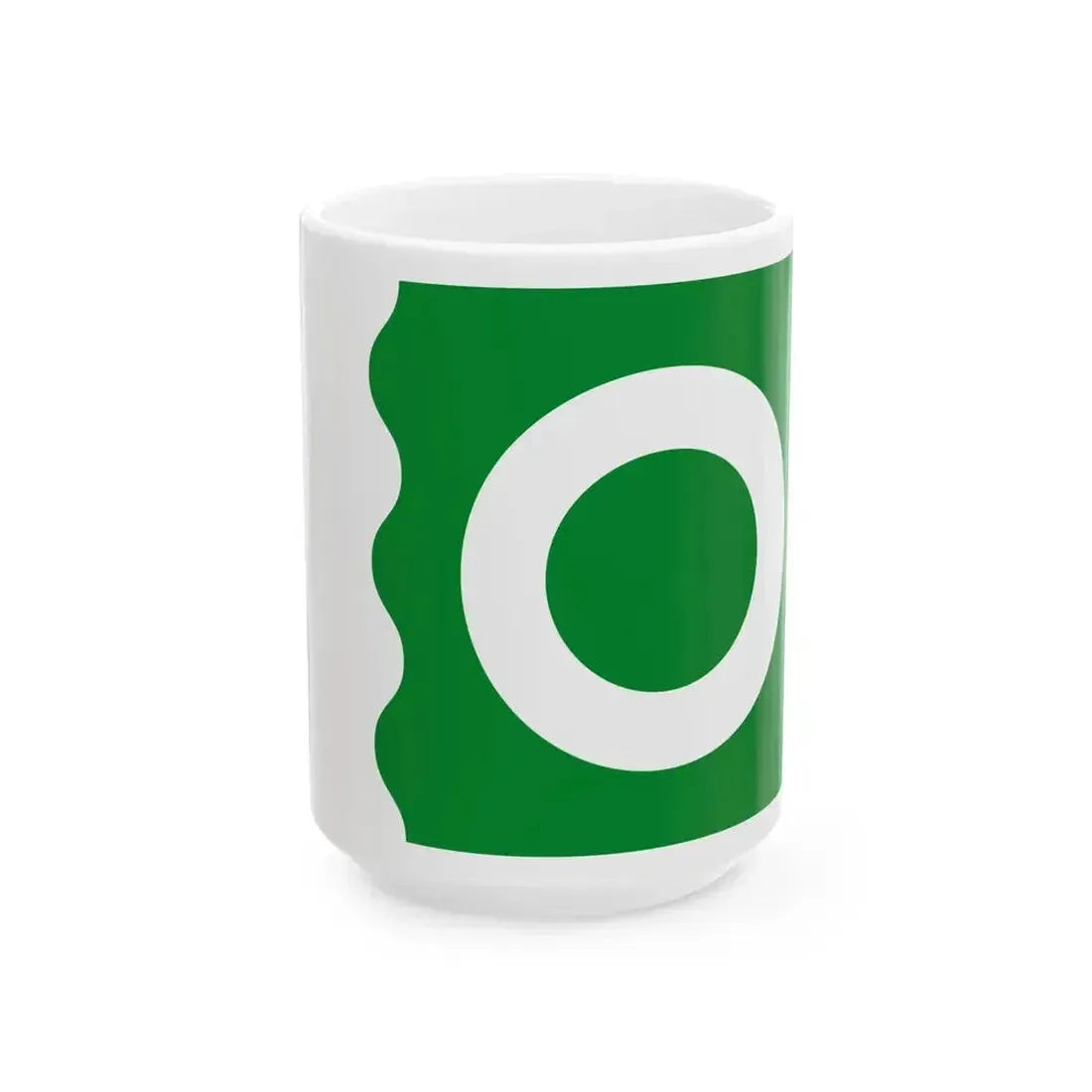 Flag of Haabersti district Tallinn Estonia (Estonia) White Coffee Mug 15oz - Go Mug Yourself