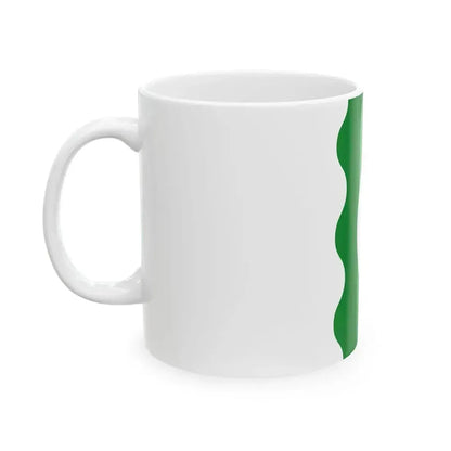 Flag of Haabersti district Tallinn Estonia (Estonia) White Coffee Mug - Go Mug Yourself