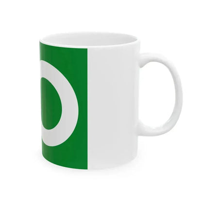 Flag of Haabersti district Tallinn Estonia (Estonia) White Coffee Mug - Go Mug Yourself