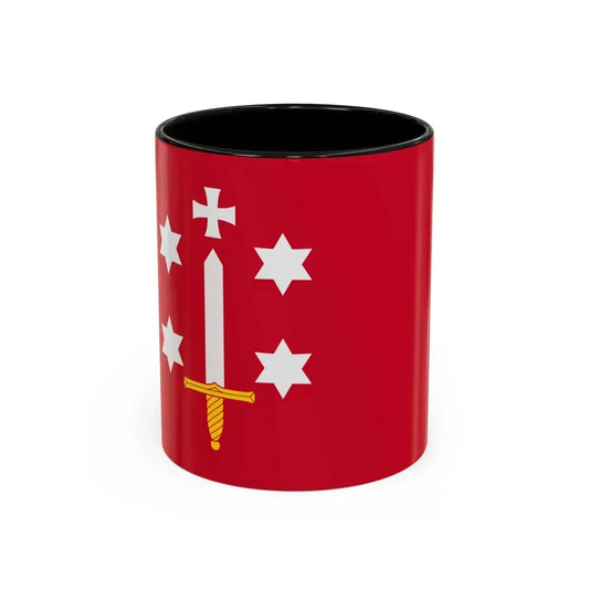 Flag of Haarlem the capital of the province of North Holland Netherlands - Accent Coffee Mug 11oz Black - Go Mug Yourself