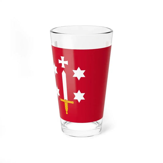 Flag of Haarlem the capital of the province of North Holland Netherlands - Pint Glass 16oz 16oz - Go Mug Yourself