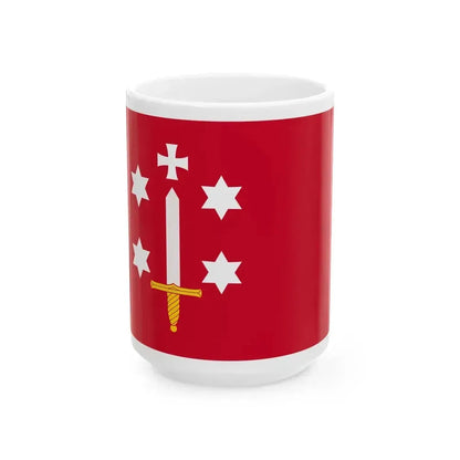 Flag of Haarlem the capital of the province of North Holland Netherlands - White Coffee Mug 15oz - Go Mug Yourself